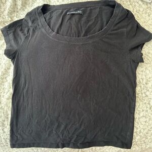Abercrombie and fitch plain black tee